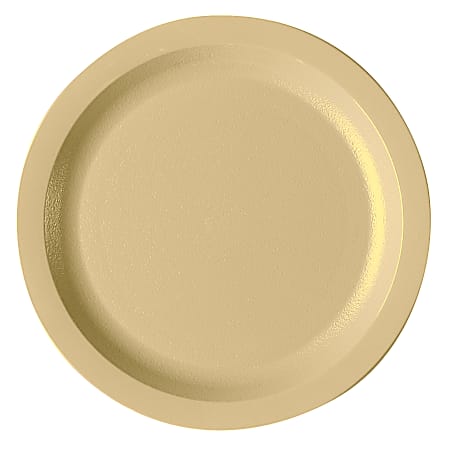 Cambro Camwear® Round Dinnerware Plates, 7-1/4", Beige, Pack