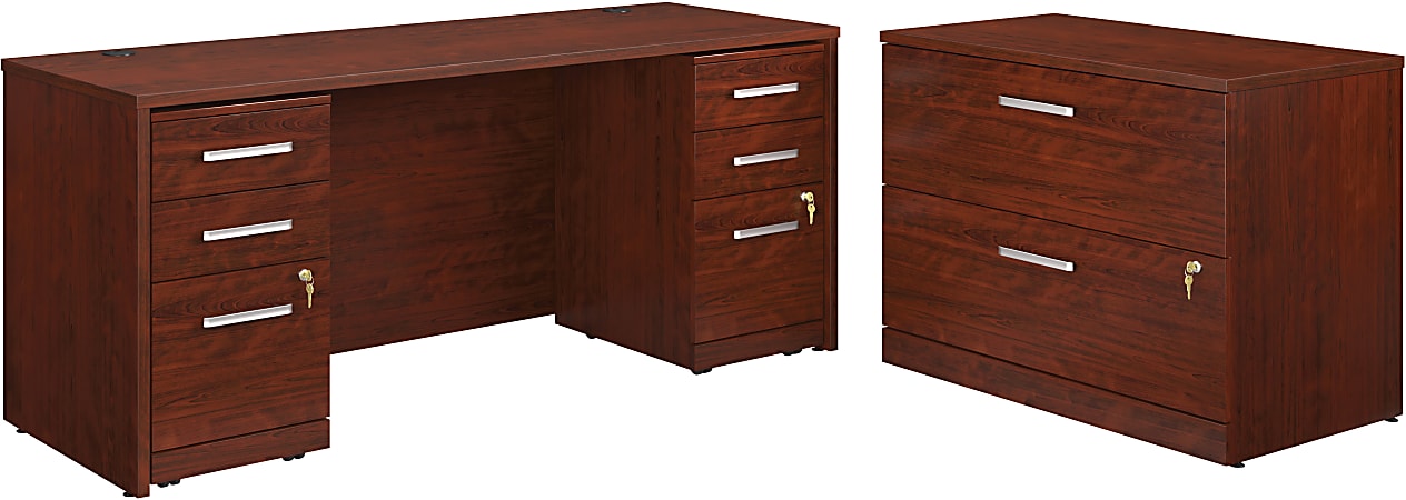Sauder® Affirm Collection Executive Desk With Two 3-Drawer