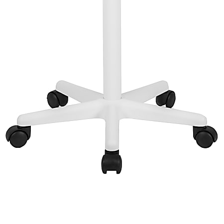 Flash furniture black sit to stand mobile laptop computer desk discount