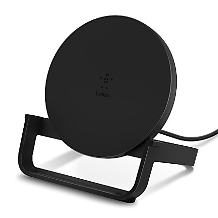 Belkin® BOOST UP Wireless Charging Stand For Mobile Devices, Black, F7U083TT-BLK