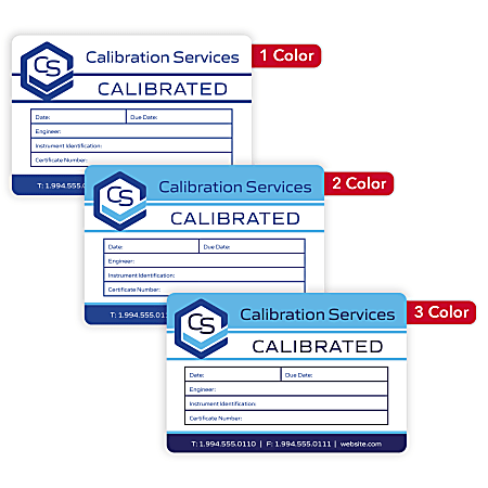 Custom Printed Outdoor Weatherproof 1, 2, or 3 Color Labels And Stickers, 2" x 3" Rectangle, Box of 250