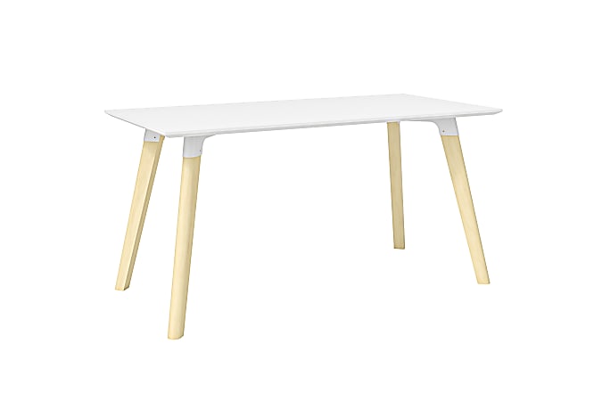 Safco® Resi 60"W Writing Desk, White/Natural