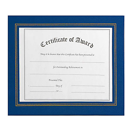 Nu-Dell Flat Leatherette Frame, Blue, Pack Of 2