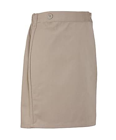 Royal Park Girls Uniform, Flat-Front Skort, Size 6X, Khaki