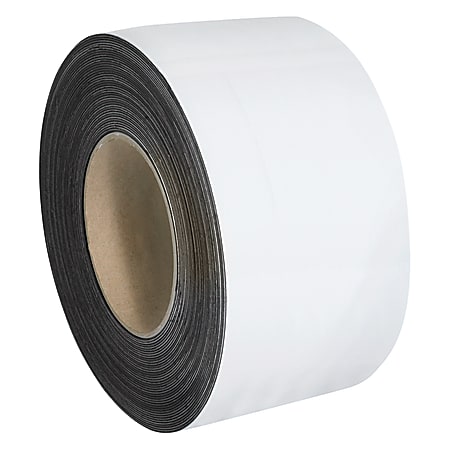 Partners Brand Magnetic Warehouse Label Roll, LH158, 3" x 100', White