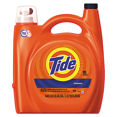 Tide® HE Laundry Detergent, Original Scent, 150 Oz Bottle, Case Of 4