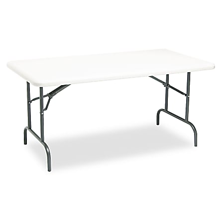 Iceberg IndestrucTable TOO™ 1200-Series Folding Table, 60" W x 30"D, Platinum