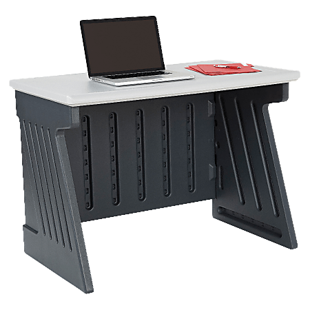 Iceberg SnapEase™ Computer Workstation, Charcoal/Silver