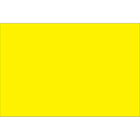 Tape Logic® Write™On Inventory Labels, DL630L, Rectangle, 3" x 2", Fluorescent Bright Yellow, Roll Of 500