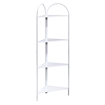 Sauder® Cottage Road Corner Tower, 4 Fixed Shelves, White