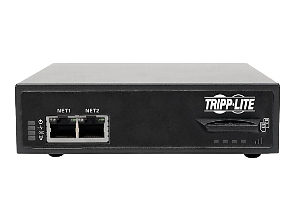 Tripp Lite 4-Port Console Server Cellular Gateway Dual GB NIC & SIM, 4G LTE - Console server - 4 ports - 1GbE, RS-232 - AT&T, Rogers, Telus - TAA Compliant