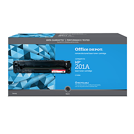 Remanufactured Black Toner, Replacement for 201A (CF400A), 1,500 Page-Yield Remanufactured Black Toner, Replacement for 201A (CF400A), 1,500 Page-Yield