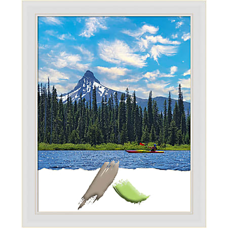 Amanti Art Flair Soft White Picture Frame, 26" x 32", Matted For 22" x 28"