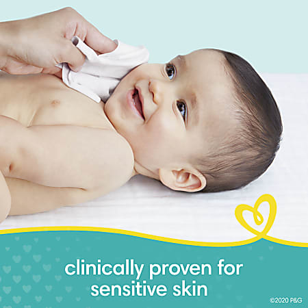 Pampers Sensitive Perfume Free Baby Wipes 168 Wipes Per Pack Set
