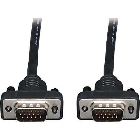 Eaton Tripp Lite Series Low-Profile VGA High-Resolution RGB Coaxial Cable (HD15 M/M), 10 ft. (3.05 m) - P502010SM