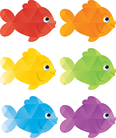 Teacher Created Resources Accents, Colorful Fish, Multicolor, Pack Of 30 Accents