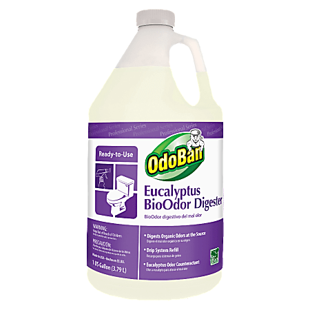 OdoBan Professional BioOdor Digester Refill - 128 fl oz (4 quart) - Eucalyptus Scent - 1 Each - Antibacterial - Purple OdoBan Professional BioOdor Digester Refill - 128 fl oz (4 quart) - Eucalyptus Scent - 1 Each - Antibacterial - Purple