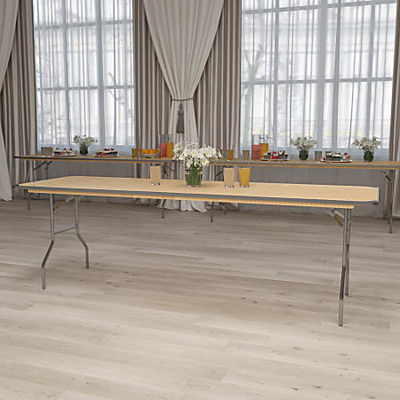 Flash Furniture Rectangular Heavy-Duty Folding Banquet Table,