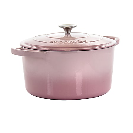 Crock-Pot Artisan 2 Piece 7 Quart Enameled Cast Iron Dutch Oven