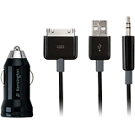 Kensington 2-In-1 USB Car Charger and Aux Audio Cable