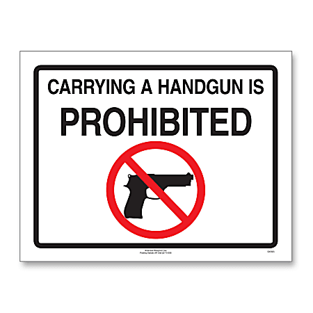 ComplyRight™ State Weapons Law Poster, English, Arkansas, 8-1/2" x 11"