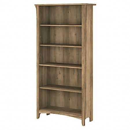 Bush® Furniture Salinas 5 Shelf Bookcase, Reclaimed Pine, Standard Delivery