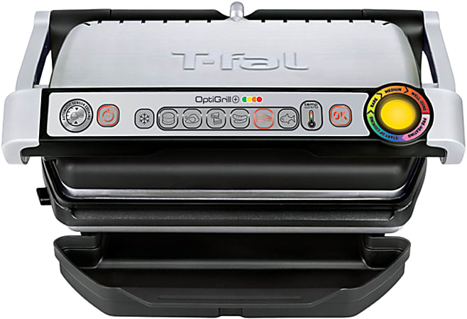 T Fal Optigrill 14 34 H x 12 58W x 12 58 D Silver ODP Business Solutions
