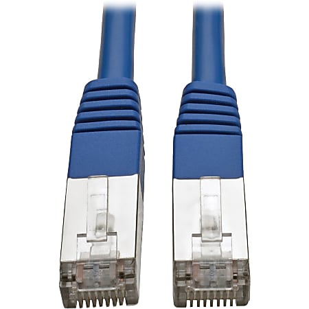 Tripp Lite Cat5e 350 MHz Molded Shielded (STP) Ethernet Cable (RJ45 M/M) PoE Blue 15 ft. (4.57 m) - Blue