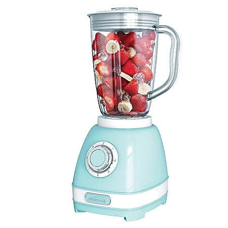 Brentwood Retro 2-Speed Blender With 50 Oz Plastic Jar, Blue