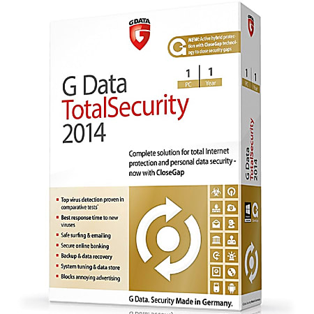 G Data TotalSecurity 2014 - 1 PC & 12 Months, Download Version