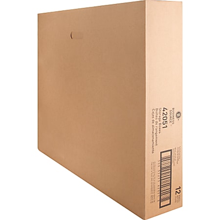 Business Source Economy Storage Box with Lid - External Dimensions: 12 Business Source Economy Storage Box with Lid - External Dimensions: 12