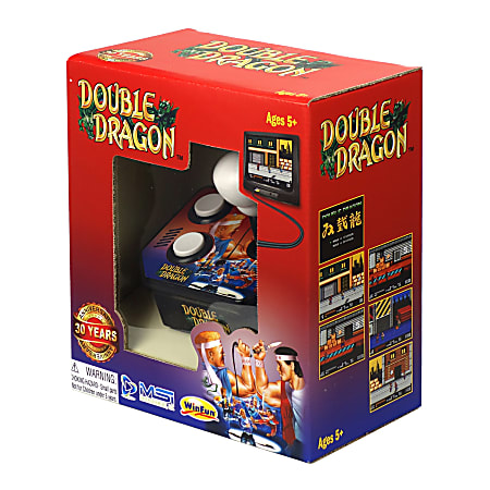 MSI Entertainment Plug N Play TV Arcade, Double Dragon, Black