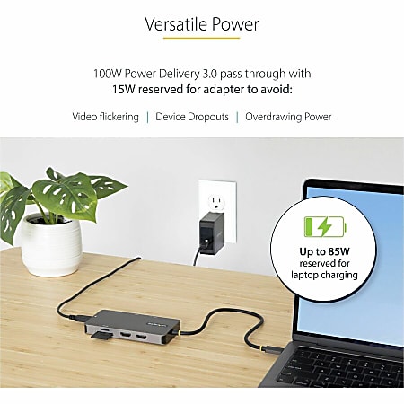 StarTech.com USB C Multiport Adapter Dual HDMI 4K 60Hz 2x 5Gbps USB A 3 ...