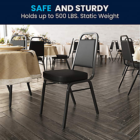 Flash Furniture HERCULES Series Trapezoidal Back Stacking Banquet Chair ...