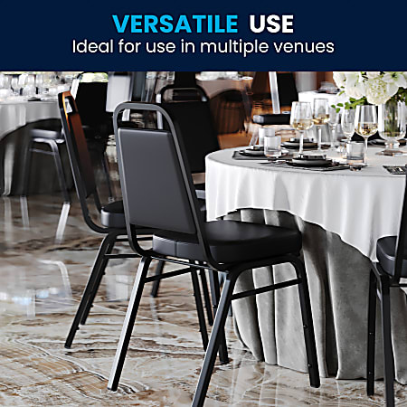 Flash Furniture HERCULES Series Trapezoidal Back Stacking Banquet Chair ...