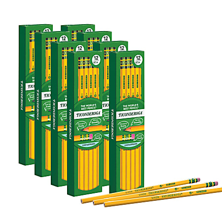 Ticonderoga Woodcase Pencils 2 Lead Soft Pack of 96 - Office Depot