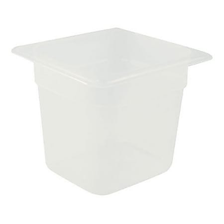 Cambro 1/6 Size Food Pan, 6" Deep, Translucent