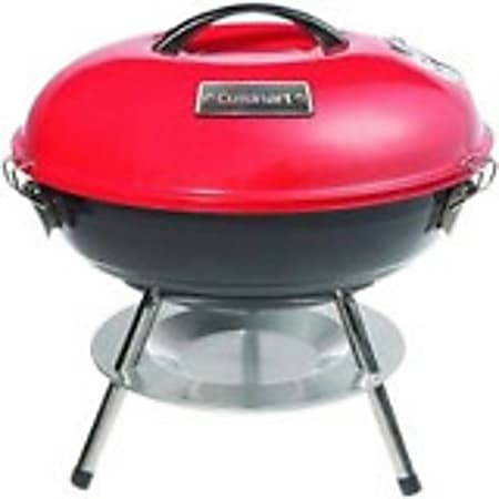 Cuisinart CCG-190RB Charcoal Grill - 1 Sq. ft. Cooking Area - Portable - Red