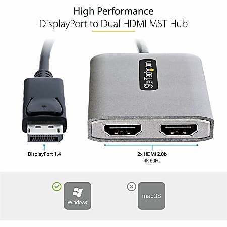 DisplayPort MSTハブ AD-MST2HD サンワサプライ | 激安通販の