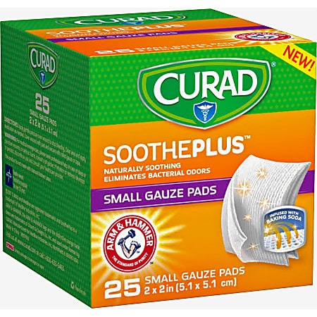 Curad SoothePlus Medium Non-stick Pads - 2 Curad SoothePlus Medium Non-stick Pads - 2