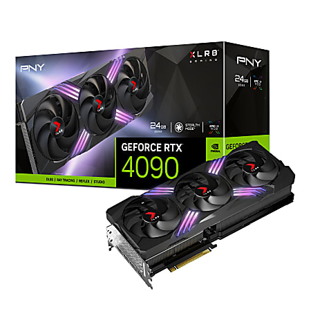 PNY GeForce RTX® 4090 24GB XLR8 Gaming VERTO EPIC-X RGB™ Triple-Fan Graphics Card
