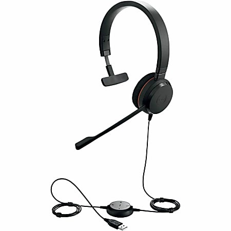 Jabra® Evolve 20 UC Mono Wired Over-The-Head Headphones