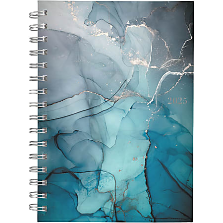 2025-2026 Cambridge Weekly/Monthly Planner, 5-1/2” x 8-1/2”, Glacier, January To December