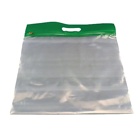 Bags of Bags ZIPAFILE® Storage Bag, Green, Pack of 25