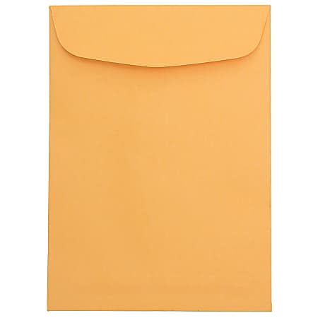 JAM Paper® Open-End Envelopes, 7-1/2" x 10-1/2", Brown