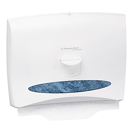 Kimberly-Clark® Personal Seats Toilet Seat Cover Dispenser, 13 1/4"H x 17 1/2"W x 2 1/4"D, White