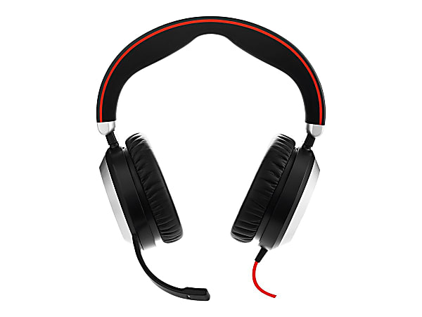 Jabra® Evolve 80 Microsoft® Lync Stereo Wired Over-The-Head Headphones
