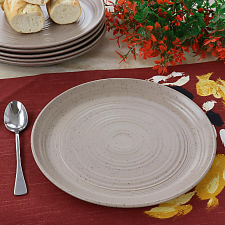 Bee and Willow Milbrook 6 Piece Round Stoneware Dinner Plate Set