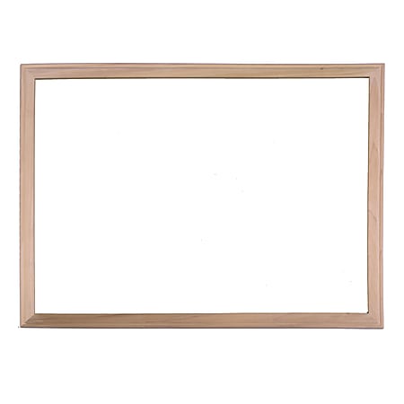Crestline Dry-Erase Whiteboard, 18" x 24", Wood Frame