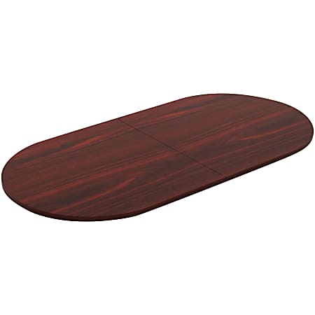 Lorell® Oval Conference Table Top, 8'W, Mahogany